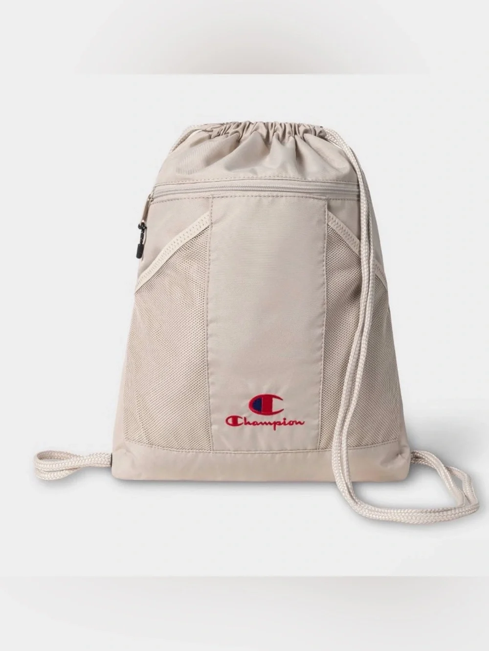 Champion Method Carry Sack Drawstring Bag - Beige New with Tag